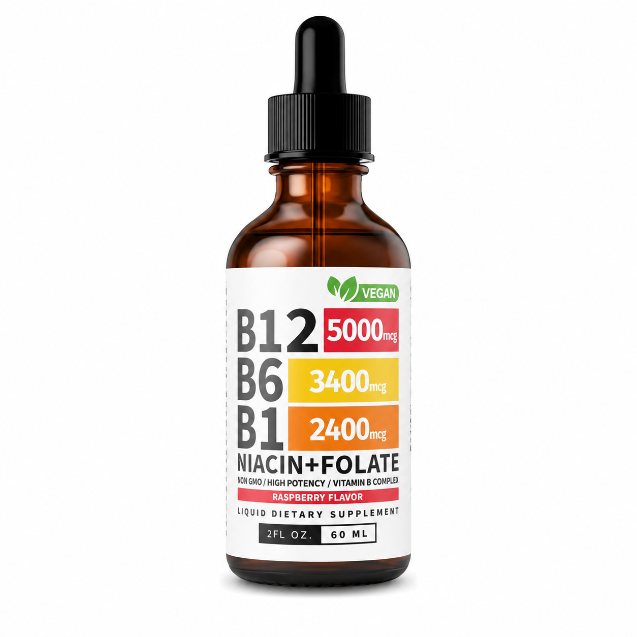 Vitamin B12 Drops for Energy and Skin Health