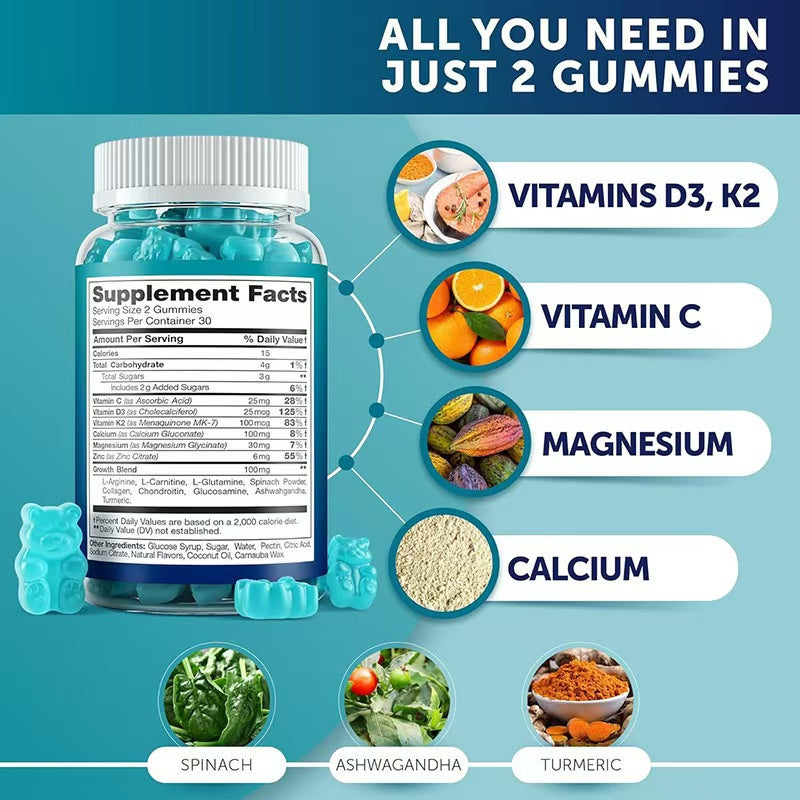 Calcium Magnesium Soft Candy with Vitamin D3 K2