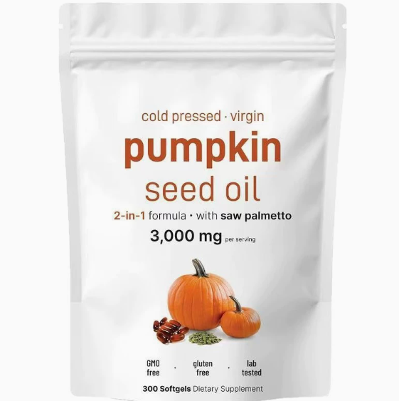 Pumpkin Seed Oil Soft Capsules Dietary Fiber 60 Capsules