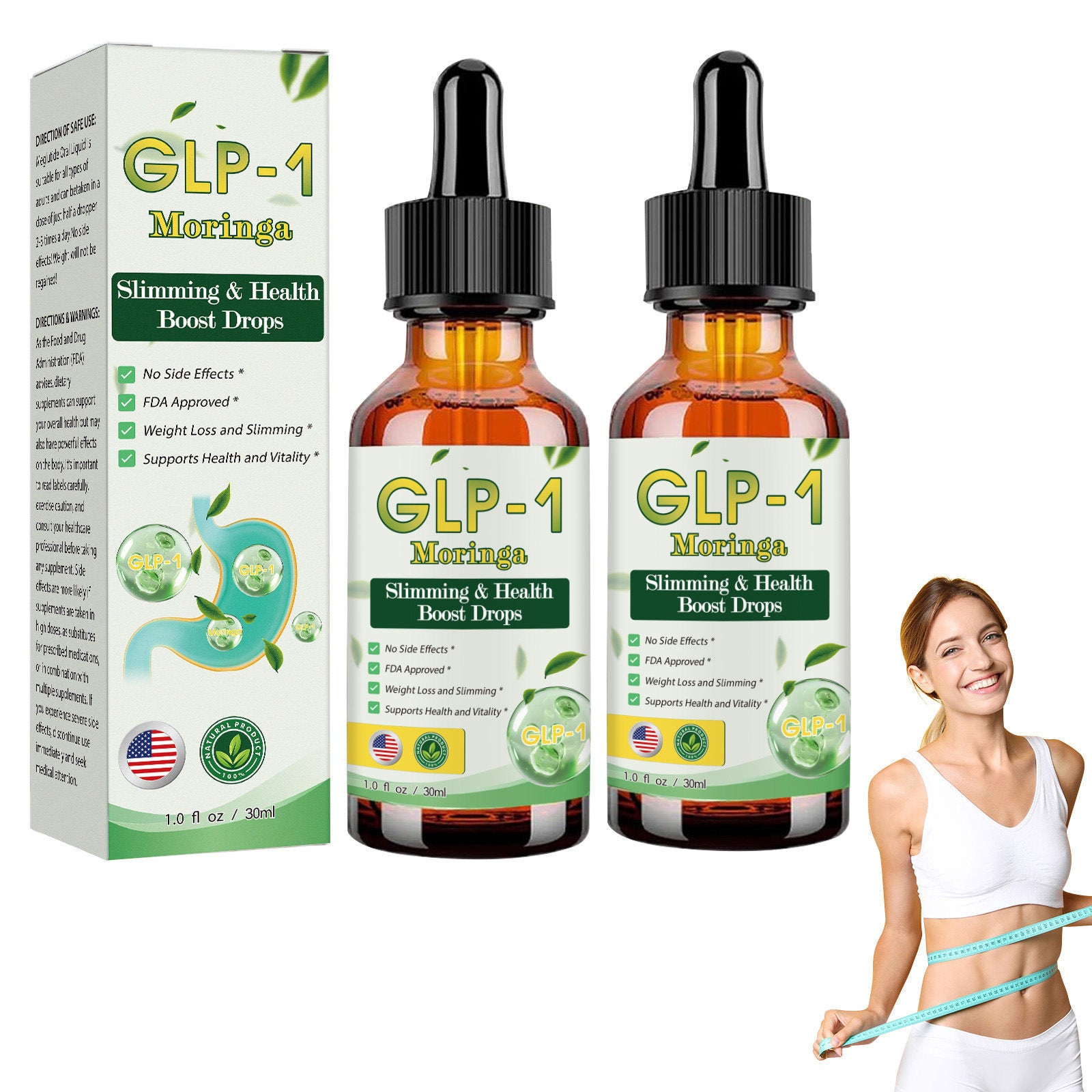 Body care drops and dietary supplements