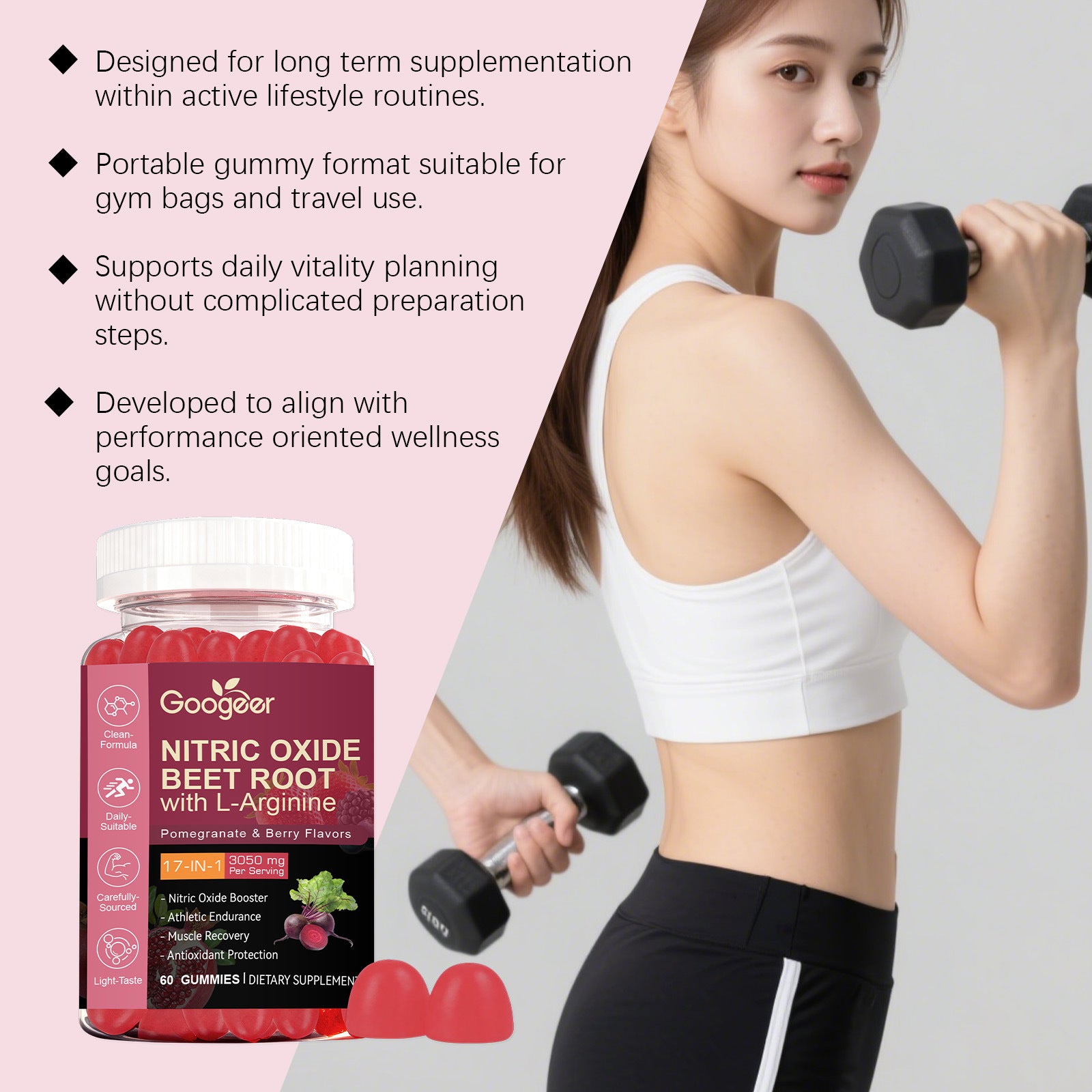 Beetroot Extract Energy Gummies for Daily Vitality